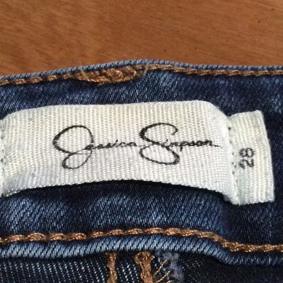 Jessica Simpson 'Kiss Me Super Skinny' Dark Denim Jeans Size 28 - Picture 7 of 16